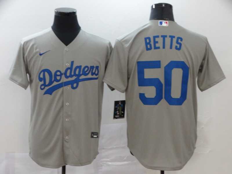 Dodgers 50 Mookie Betts Royal Gray 2020 Nike Cool Base Jersey,We sell and wholesale Dodgers 50 Mookie Betts Royal Gray 2020 Nike Cool Base Jersey on line form chian!